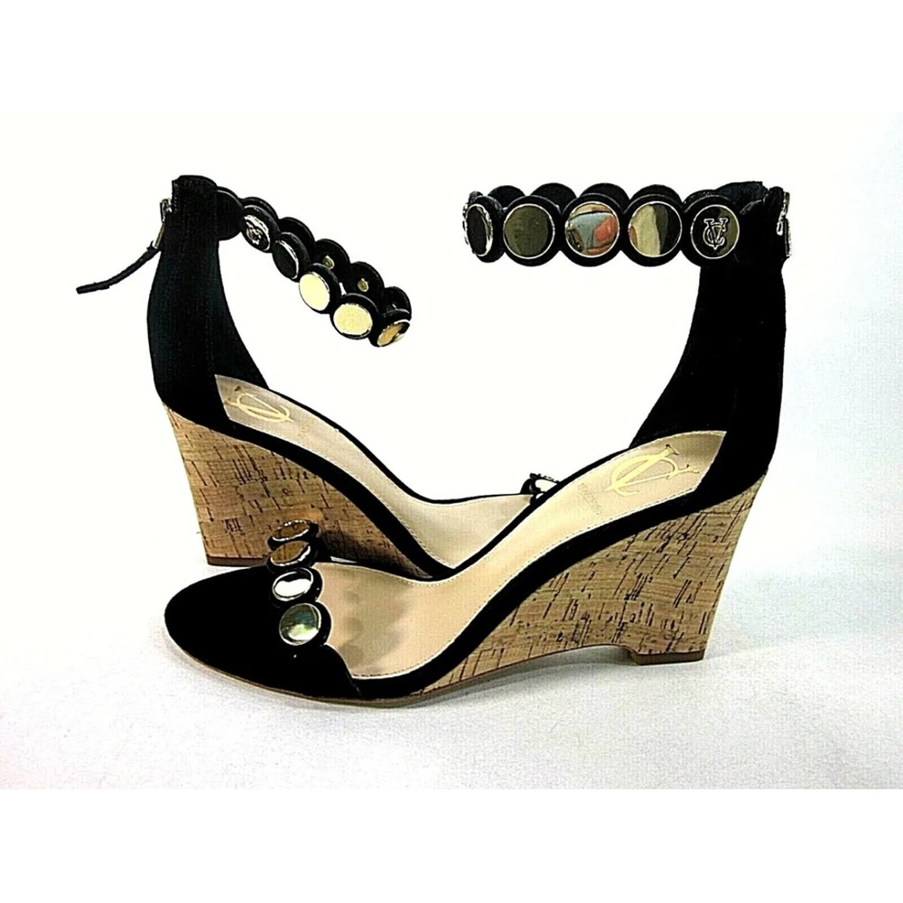 Vince Camuto VC Signature VI - Edolie Nero Sandals Size 6. - Picture 2 of 9